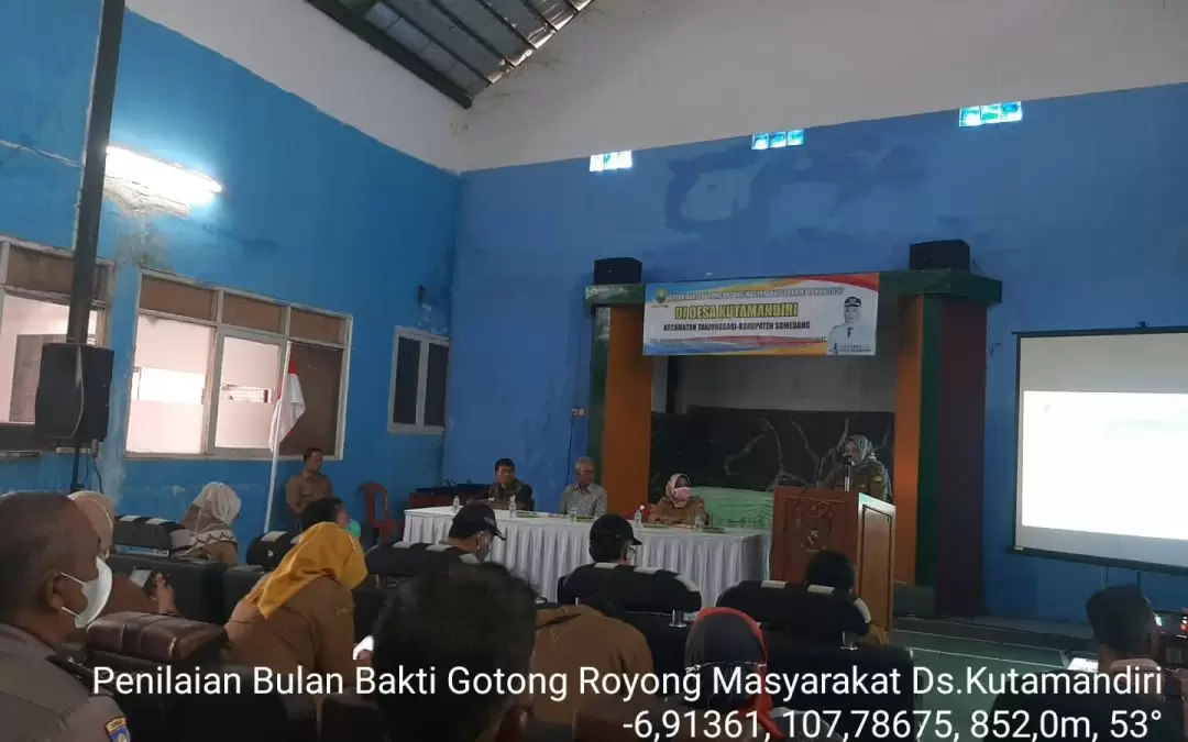 DESA KUTAMANDIRI SEBAGAI WAKIL DARI KECAMATAN TANJUNGSARI DALAM BULAN BAKTI GOTONG ROYONG TH 2022 TINGKAT KABUPATEN SUMEDANG
